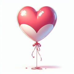 Pink and white theme heart shaped balloon,  Valentine's 