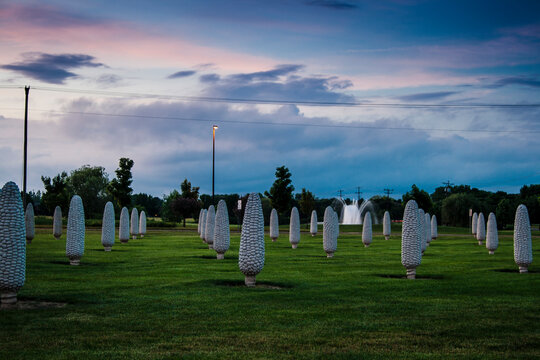 View of the Field of Corn at the Sam and Eulalia Frantz Park, Dublin, Ohio