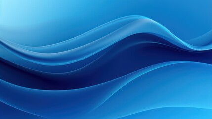 Blue wave shape background, business financial modern technology wallpaper.