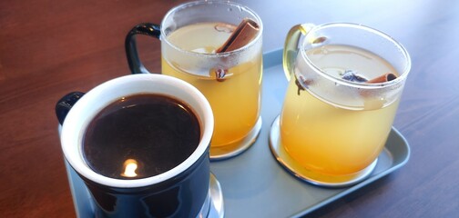 coffee and juice