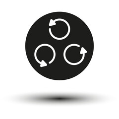 Fototapeta premium Rotation icon. Vector illustration. EPS 10.