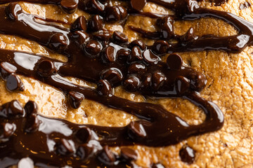 Chocolate chip cookie pie