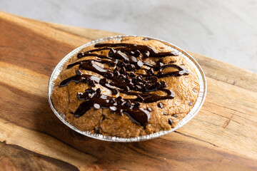 Chocolate chip cookie pie