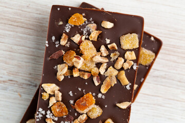 Nutty chocolate bars