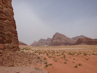 ワディラムの砂漠ツアー　ヨルダン