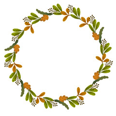 leaves frame - autumn wreath