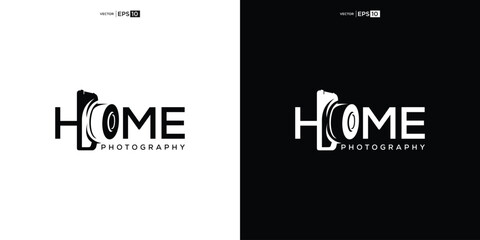 Obraz premium Home Photography Wordmark logo design inspiration