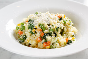 plate of risotto