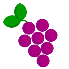 bunch of grapes isolated