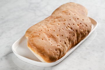 Gluten free bread from teh side