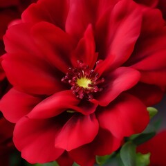 red dahlia flower Generated by Ai 