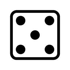 black and white dices