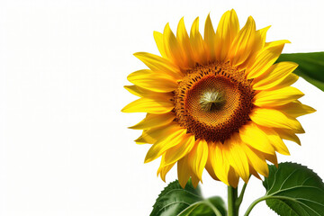 Obraz premium Sunflower flowers set isolated. PNG with transparent background. Flat lay. 