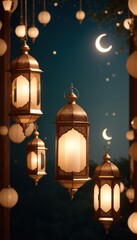 Obraz premium ramadan background or background ramadhan. ramadan wallpaper or wallpaper ramadhan. mosque background or design mosque