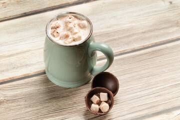 Hot drink with chocolate