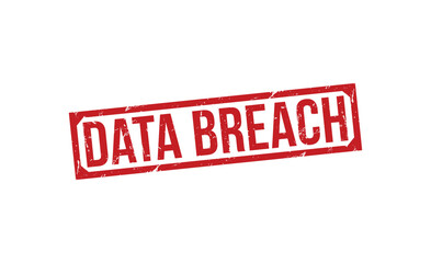 Data Breach stamp red rubber stamp on white background. Data Breach stamp sign