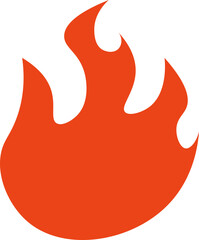 Red Fire Flame Doodle