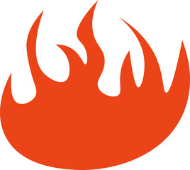 Red Fire Flame Doodle