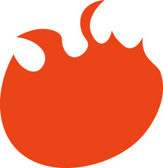 Red Fire Flame Doodle