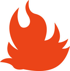 Red Fire Flame Doodle