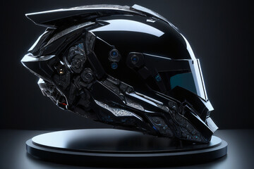 Modern contemporary style Hyper Realistic helmet