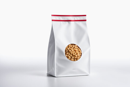 a package of sesame seeds on background