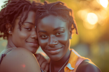 Same-sex couple showcase individuals expressing affection, representing a diverse range of transgender identities.