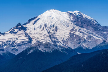 Fototapeta na wymiar Mount Rainier Crystal Mountain Lookout Pierce County Washington