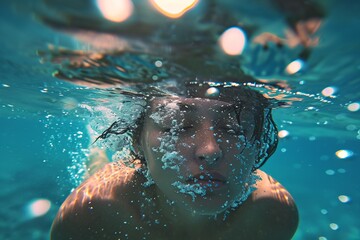 Underwater Portrait Photo of a Woman