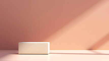 White Square Object on Table - Simple, Informative, and Descriptive