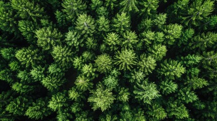 Fototapeta premium aerial view background forest of trees