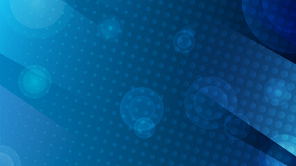 blue abstract background with circles and dots, blue digital banners presentation background, blue abstract vector mesh gradient background with  halftone Design,
