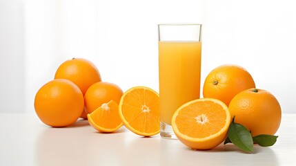 orange juice and oranges