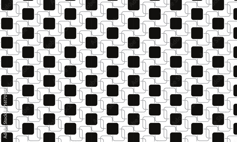 Poster abstract modern black grey rounded rectangle pattern.