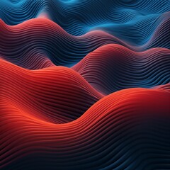 Abstract 3D audiowave patterns
