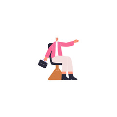 pose of people going to work in pink clothes person