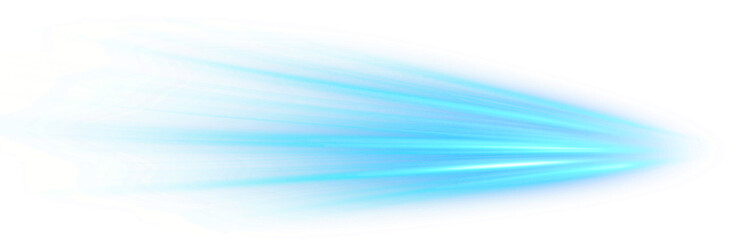 fast moving blue neon line effect