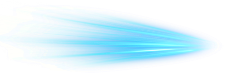 fast moving blue neon line effect