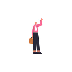 pose of people going to work in pink clothes person