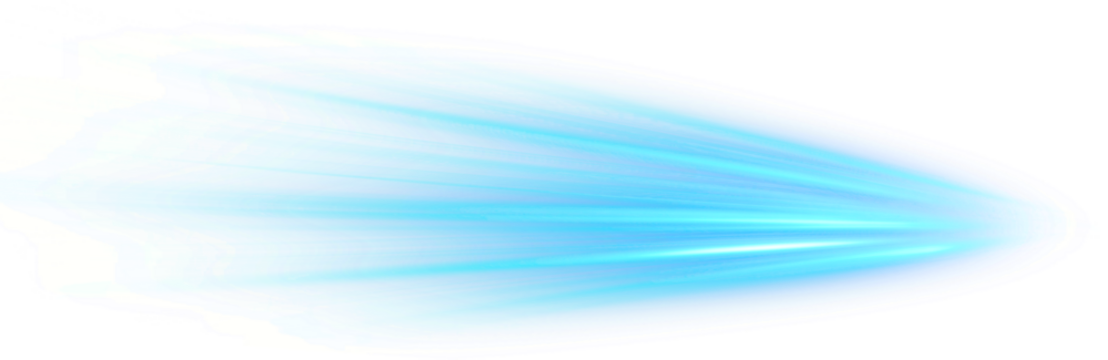 fast moving blue neon line effect