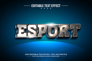 Esport 3D editable text effect template