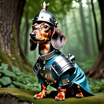 Dashhound Knight medieval dress