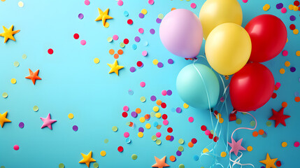 Vibrant balloons and festive confetti bring a burst of joy to any party