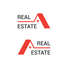 vector business real estate template design.