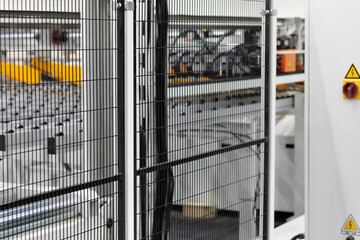 industrial automatic equipment with safety fence