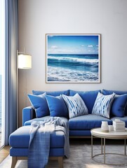Sapphire Oceanic Views Canvas Print - Captivating Ocean Horizon and Endless Waves