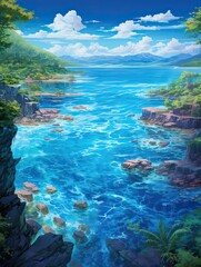 Sapphire Oceanic Views: Seascapes and Treasured Isles