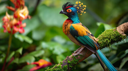 南国のカラフルな鳥