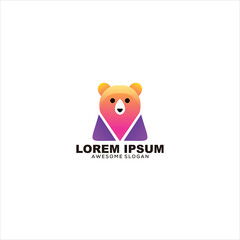  bear logo vector design
