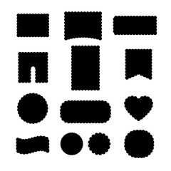 もくもくコピースペースシルエット